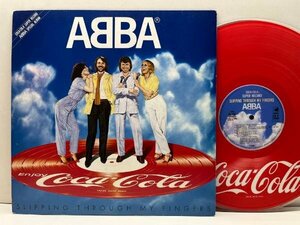 良好!! 非売品・コカコーラSUPER RECORD ピクチャーヴァイナル仕様 ABBA Slipping Through My Fingers アバ 懸賞・販促用ベスト LP