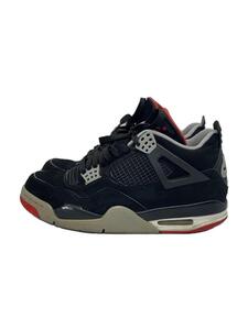 NIKE◆AIR JORDAN 4 RETRO/エアジョーダンレトロ/ブラック/308497-060/26.5cm/BLK