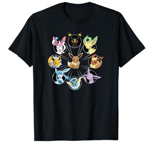 ポケモン ★ イーブイ 黒A Ｔシャツ L 