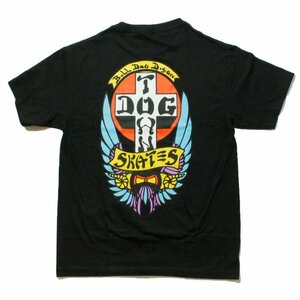 新品 送料無料 DOGTOWN ドッグタウン Tシャツ USA企画 アメリカ製 ブルドッグクロス OG BULL DOG 70S 西海岸 オールドスケート 黒 M