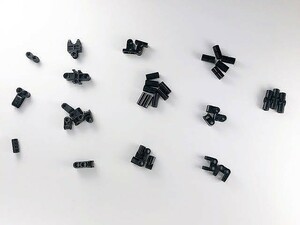 F310　LEGOバラパーツ　黒　テクニック系　コネクタ　まとめて大量㎏