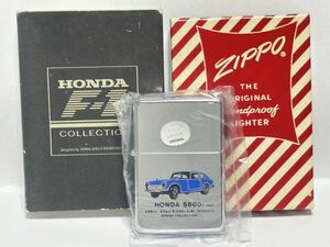 (140) ZIPPO ジッポ ジッポー オイルライター HONDA S600C ホンダ ケース付き シルバー系 喫煙グッズ 未使用品