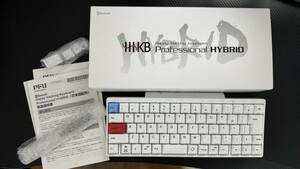 HHKB HYBRID Type-S 日本語配列 雪 PD-KB820YS 25周年記念モデル　＋交換キートップ付（ESC、Control）背面マットあり