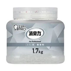 【SALE!!】エステー 消臭力業務用消臭剤 クラッシュゲルタイプ トイレ用 無香料 本体 1.7kg 1個