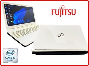 トップクオリティ爆速カスタマイズ/FUJITSU 超高速Core-i7 4コア/Webカメラ/新品SSD512GB/新品RAM16G/wifi/最強Win11/Office/No.6093