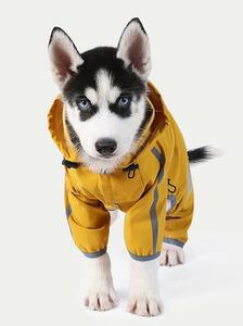 犬 レインコート 防風性と防雨性 梅雨対策 帽子付き 散歩用 軽量 犬用雨具 犬用マッキントッシュ 犬カッパ 犬服 X537
