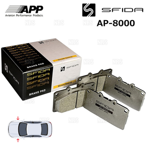 APP エーピーピー SFIDA AP-8000 (フロント) シビック ハイブリッド ES9/FD3 01/12～ (893F-AP8000