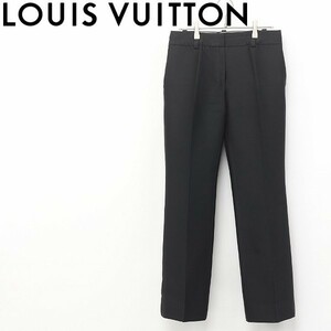国内正規品◆LOUIS VUITTON/ルイヴィトン シルク100％ スラックス センタープレス パンツ ブラック 36