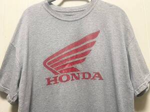 HONDAホンダロゴTシャツ 企業　バイク古着XL相当　両面プリント