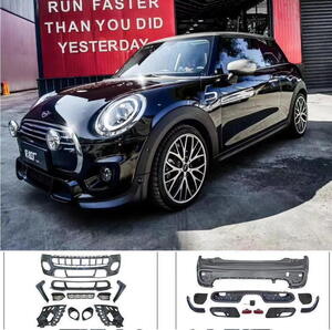 ☆ミニ F56 2014～2021☆JCW Look PP製 フロントバンパー&リアバンパーセット