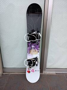 QAZ13697★CSB COLORADO SNOW BOARDS コロラド スノーボード スノーボード板 約144cm レディース バインディング付 The H.I.P ソフトケース