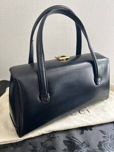 ★美品★GUCCI オールドグッチ G金具 本革 オールレザー 超可愛い ハンドバッグ★イタリア製★