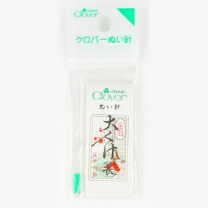 クロバーぬい針 金耳大くけ針〔長〕（ぬいぐるみ、ウール地フエルト厚手木綿などの生地用）高級手芸針太さ0.84mm×長さ54.5mm／25本入