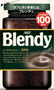 スタンダード 200g AGF(エージーエフ) ブレンディ 袋【 インスタントコーヒー 】【 水に溶けるコーヒー 】【 カフェオレ