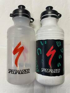 SPECIALIZED　スペシャライズド　ボトル　クリアとホワイトの2本セット。保管キズ