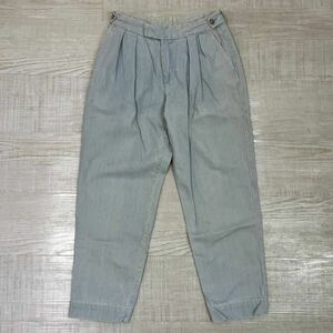 Barbour バブアー タック テーパード デニム パンツ サイズ 36 ライトブルー denim pants 綿 100% 609