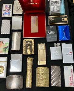 ◆千スタ◆ライター まとめ 22点 大量◆Zippo◆RONSON◆ロンソン 箱付き◆時計付き◆ゴールド色など◆喫煙具/喫煙グッズ◆現状品◆