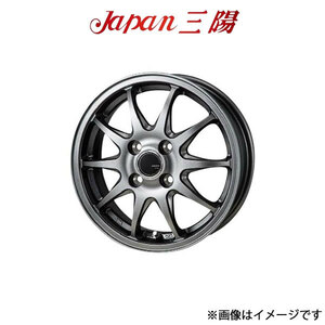 ジャパン三陽 ザック JP-202 アルミホイール 4本 AZワゴン MJ21/MJ22(13×4.0B 4-100 INSET42 ブラックシルバー)Japan三陽 ZACK JP-202