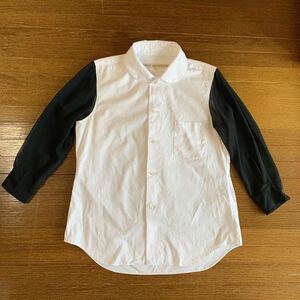 COMME des GARONS 袖シースルー切替え丸襟シャツ