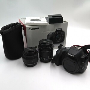 1円〜 Canon キヤノン EOS Kiss X9 デジタル一眼レフカメラ レンズ2点 動作確認済 現状品 y185-3030702【Y商品】