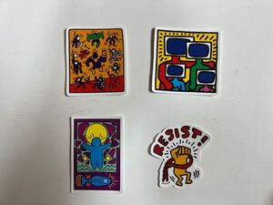 キースヘリング Keith Haring ステッカー 4枚 ポップアート　セット pop art new york NY 90s @