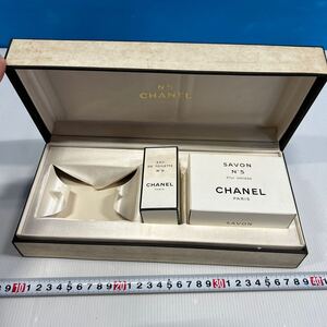 CHANEL シャネル 香水 サヴォン 石鹸 セット N°5 トワレット SAVON 石けん　セット　当時物　セット　箱入り　長期保管品