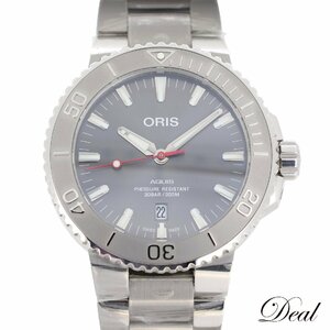 未使用 保管品 ORIS オリス アクイス デイト レリーフ 01 733 7730 4153 メンズ 腕時計