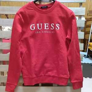 GUESS スウェット　LOGO SWEAT Sサイズ　RED