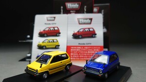 京商 1/64 HONDAミニカーコレクション HONDA CITY 2台セット