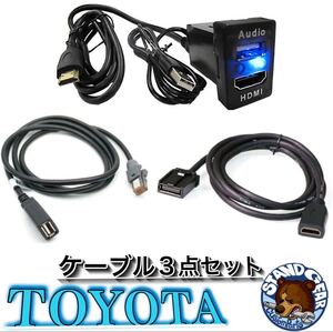 トヨタ ダイハツ 3点セット NSZN-W64T NSZT-Y64T NSZT-YA4T Aタイプ HDMI USB オーディオ 増設 HDMIポート USB