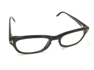 1円 ■美品■ TOM FORD トムフォード TF 5184 001 52□18 1351-1/12 度入り メガネ めがね 眼鏡 メンズ レディース ブラック系 BI7513