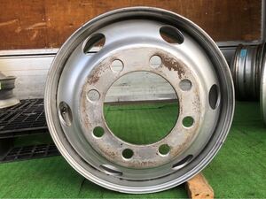 ★中古品★TOPY 22.5×7.50 JIS式 8穴 スチールホイール 1本　995-0-0