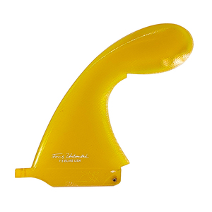 7.5インチ ロングボード ミドルレングス シングルフィン センターフィン Yellow Longboard Single Center Fin Fins Unlimited ELVIS USA