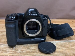 【H1-8108】Canon EOS-1 N 一眼レフカメラ フィルムカメラ ボディ 電池BOX 付き 現状品 東京引取可【千円市場】