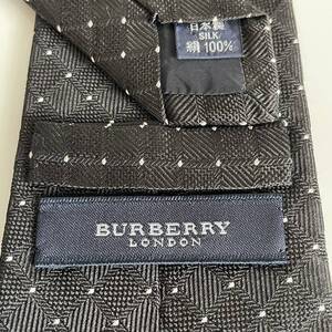 BURBERRY LONDON (バーバリーロンドン) 黒点格子ネクタイ