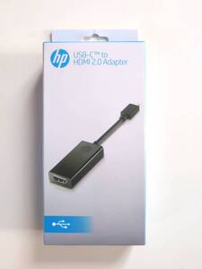 ★試用のみ　HP USB-C to HDMI 2.0 変換アダプター　(型番:2PC54AA#UUF)