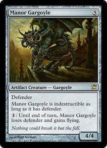 荘園のガーゴイル/Manor Gargoyle [ISD] イニストラード MTG 英語 228 H0.5Y0.5