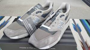 超レアなUSA製GRではないM998　New Balance US8.5 26.5cm 未使用新品 アメリカ製 米国製 グレー スウェード NB Made In The USA