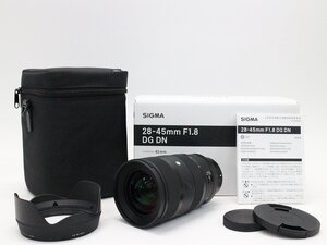 ●○【美品・元箱付】SIGMA 28-45mm F1.8 DG DN Art SONY カメラレンズ ズーム ソニーEマウント シグマ ケース付○●028437001m○●