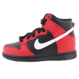 NIKE ナイキ PS Dunk High ダンク ハイ ハイカットスニーカー DD2314-003 ブラック/レッド US12C/18.0cm