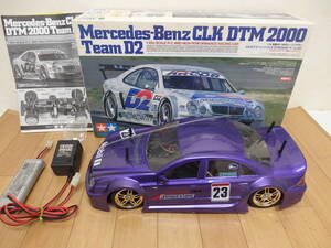 T4-7.1) TAMIYA / タミヤ　メルセデスベンツ　CLK DTM2000　Team D2　1/10電動RC 4WDレーシングカー　L-01シャーシ　ラジコン　ジャンク