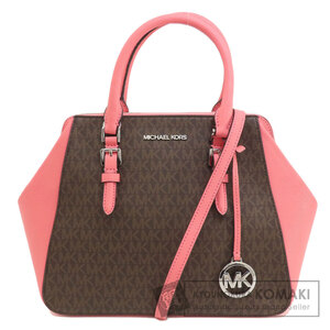 Michael Kors マイケルコース MKシグネチャー 2WAY ハンドバッグ レザー レディース 中古