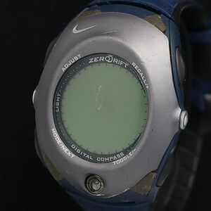 1円 ナイキ WG58-4000 QZ デジタル文字盤 ラバー ネイビー メンズ腕時計 OGH 2973000 4ETY