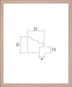 デッサン用額縁 UVカットアクリル付 8229 インチ ピンク