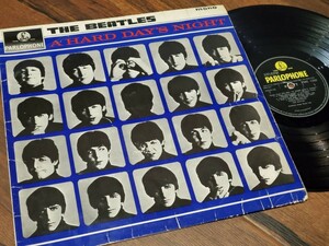 最初期 丸文字ラベル モノラル盤 ! A HARD DAYS NIGHT / THE BEATLES ザ ビートルズ UKオリジナル MONO PMC1230 XEX 481/482-3N