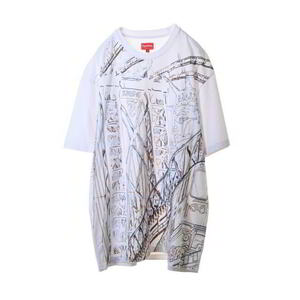 美品 Supreme Bridge Embroidered Tシャツ L ホワイト シュプリーム KL4CS2KU72