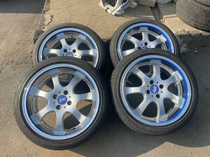 絶版/深リムRAYS SEBRING ITC sports 17×7J ＋38/BS POTENZA S001 205/45R17 超希少ブルーオーナメントホイール1本難あり　手渡し希望。