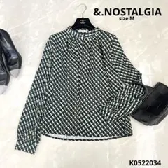 &.NOSTALGIA アンドドットノスタルジア  総柄シャツ　シャツ　Mサイズ