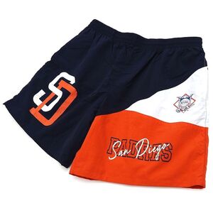 D0505SL2 超美品 24SS Mitchell&Ness/サンディエゴパドレス ショートパンツ【サイズ：L】ネイビー/ホワイト/オレンジ ミッチェルアンドネス