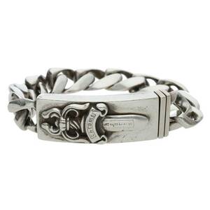 クロムハーツ Chrome Hearts ID DAGGER/ダガーIDクラシックリンク サイズ:11LINK シルバーブレスレット 中古 GZ11